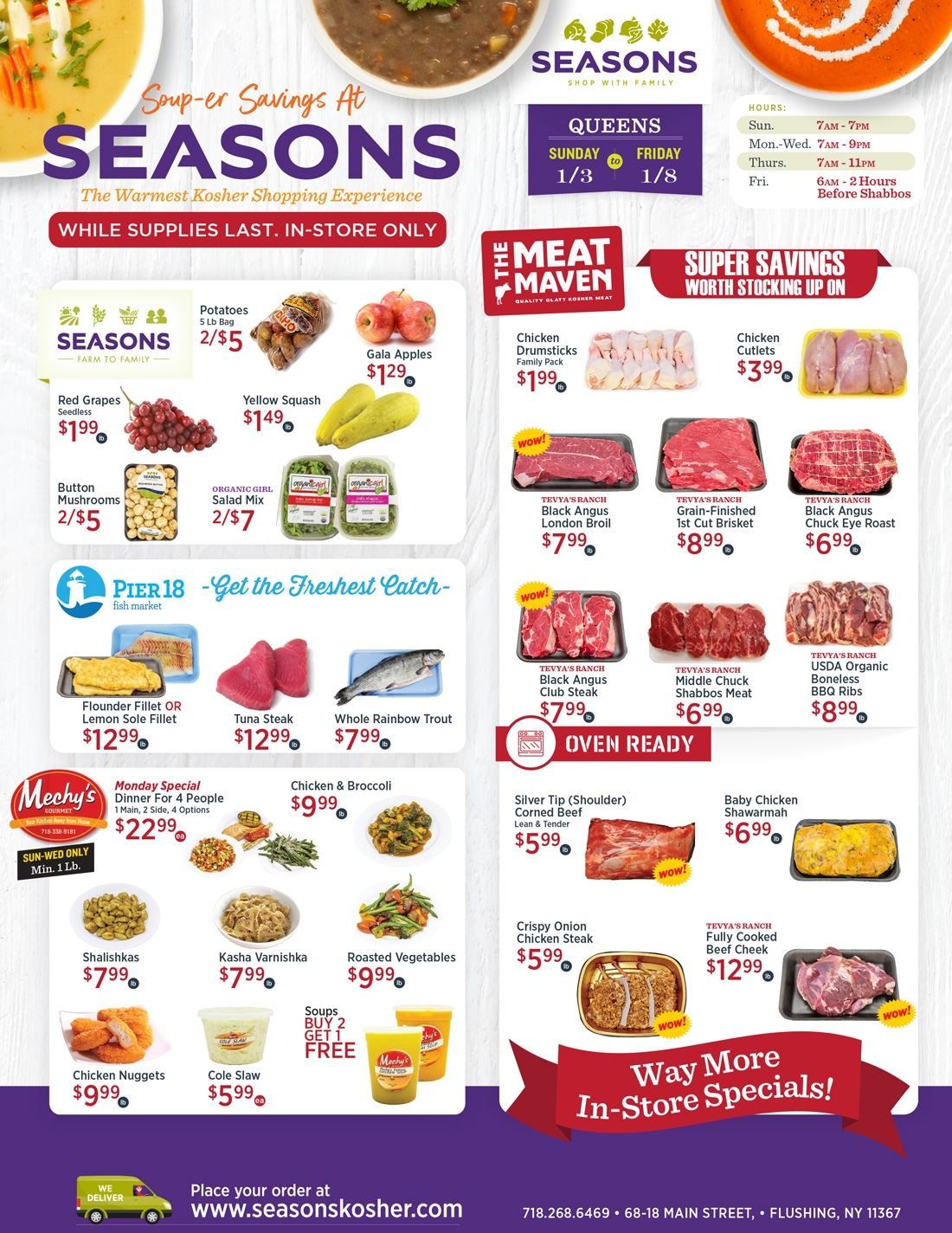 Seasons Weekly Ad Flyer January 3 to January 8, 2021