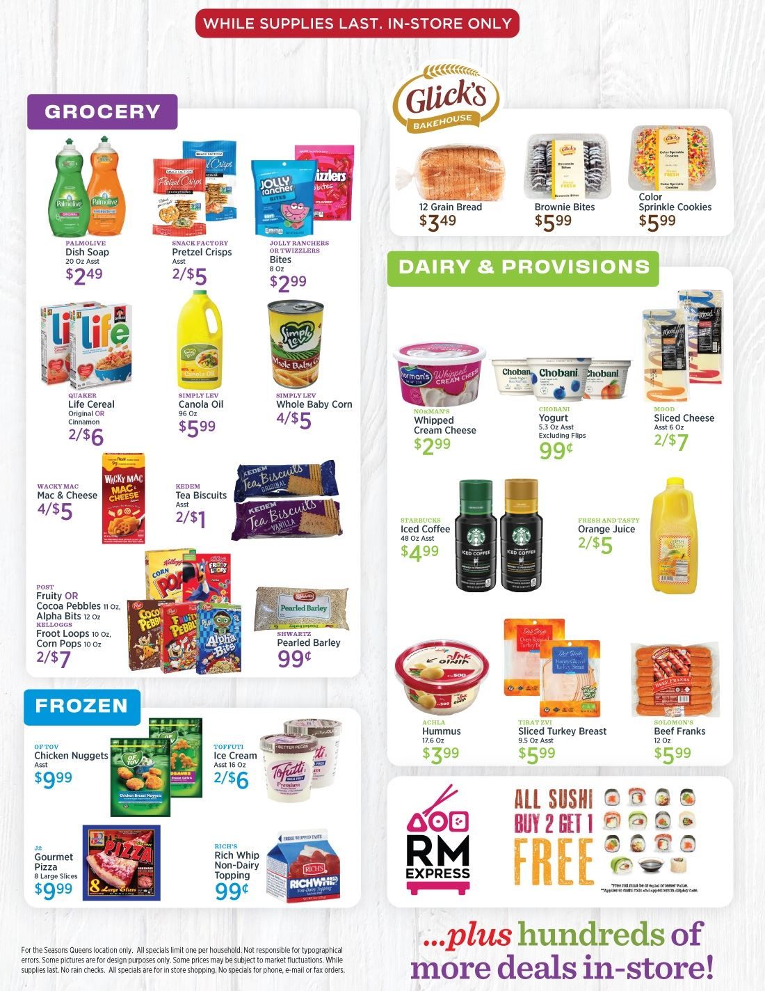 Seasons Weekly Ad Flyer January 3 to January 8, 2021