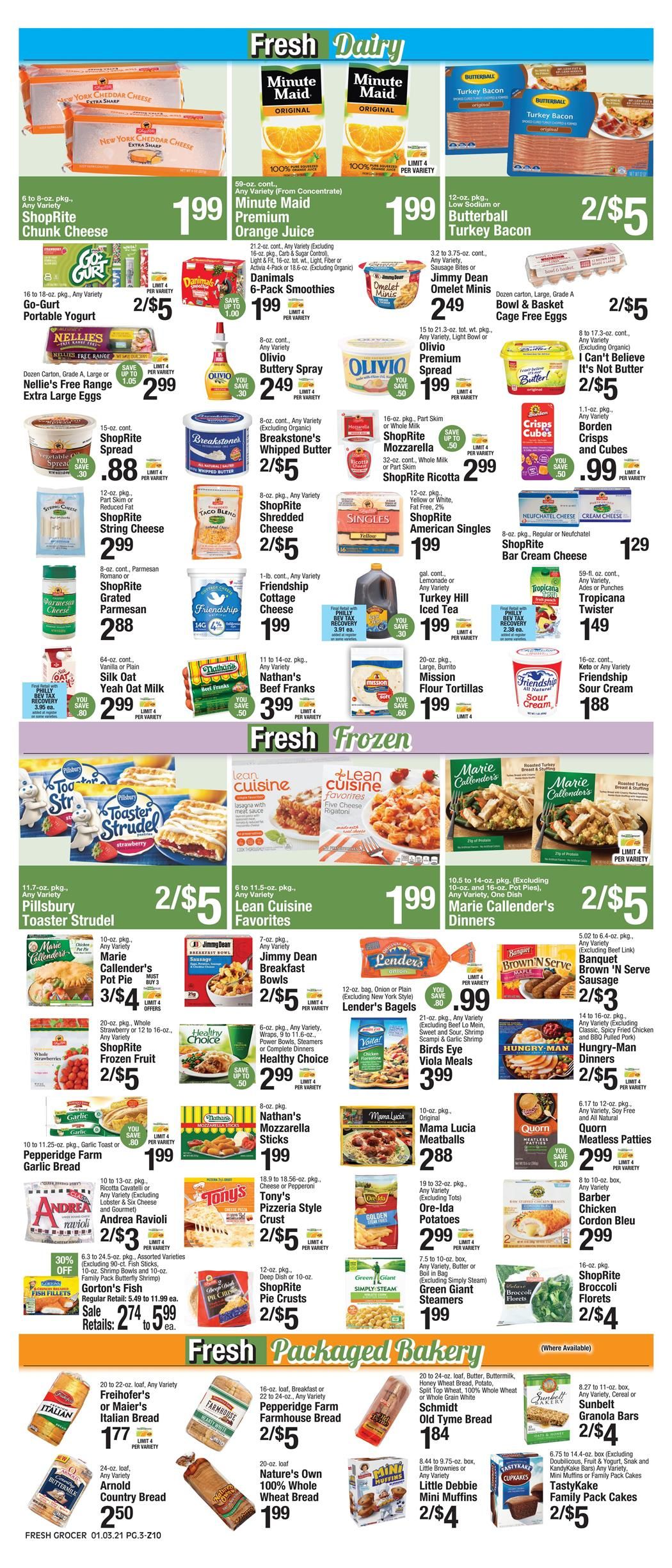 The Fresh Grocer Weekly Ad Flyer January 3 to January 9, 2021