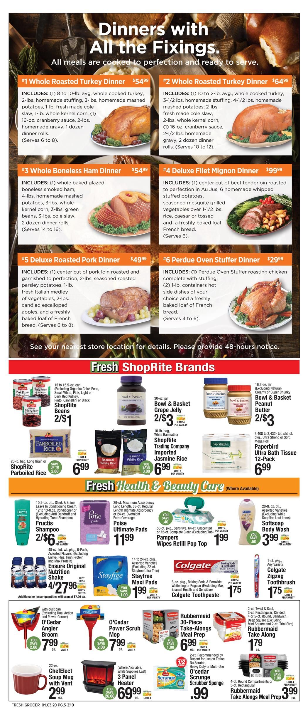 The Fresh Grocer Weekly Ad Flyer January 3 to January 9, 2021