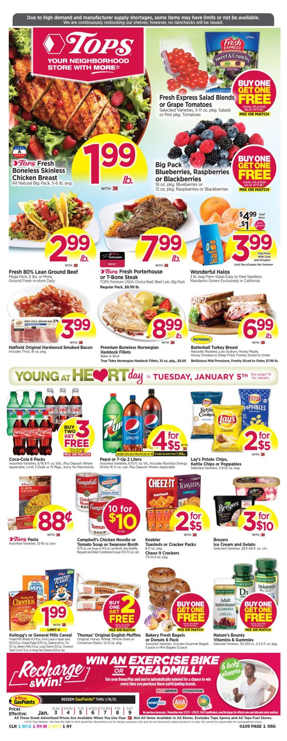 Tops Friendly Markets Weekly Ad Flyer January 3 to January 9, 2021