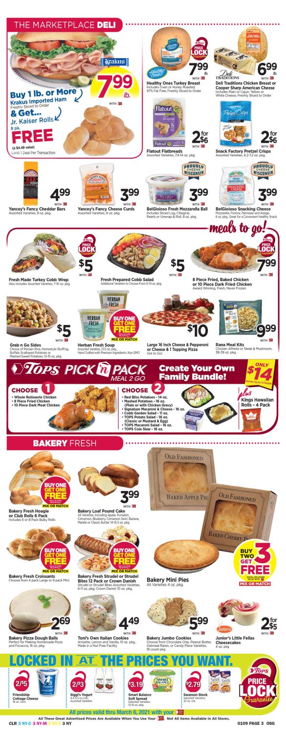 Tops Friendly Markets Weekly Ad Flyer January 3 to January 9, 2021