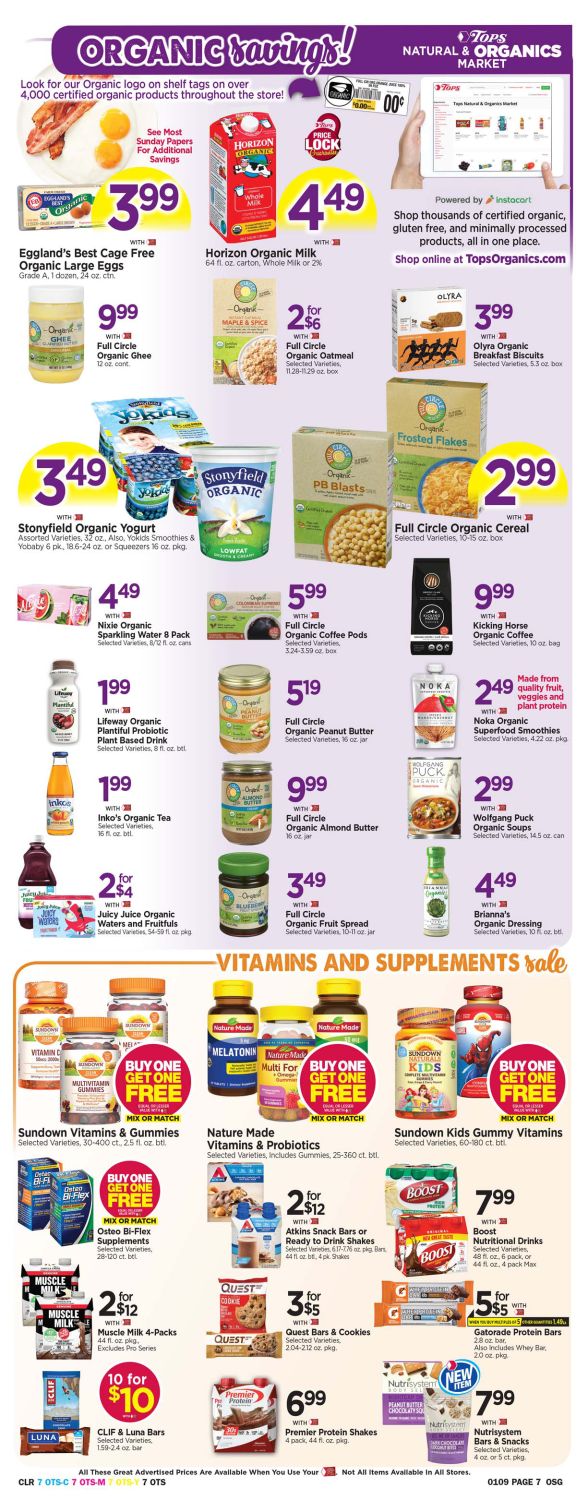 Tops Friendly Markets Weekly Ad Flyer January 3 to January 9, 2021