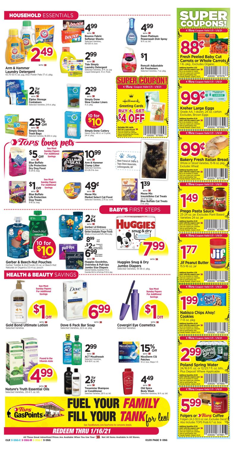Tops Friendly Markets Weekly Ad Flyer January 3 to January 9, 2021