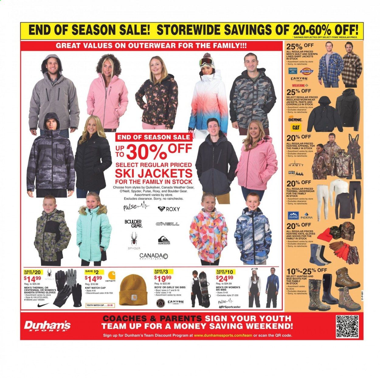Dunham's Sports Weekly Ad Flyer January 2 to January 7
