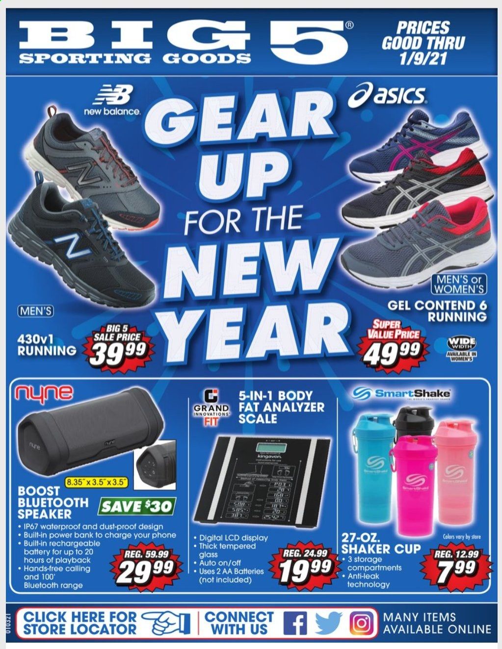 Big 5 Weekly Ad Flyer January 3 to January 9