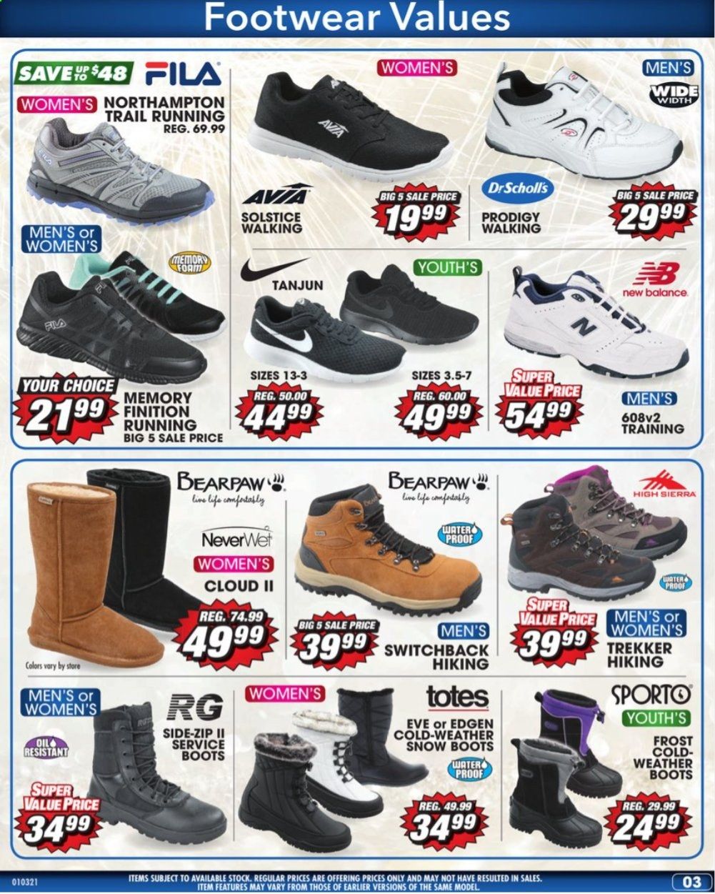 Big 5 Weekly Ad Flyer January 3 to January 9