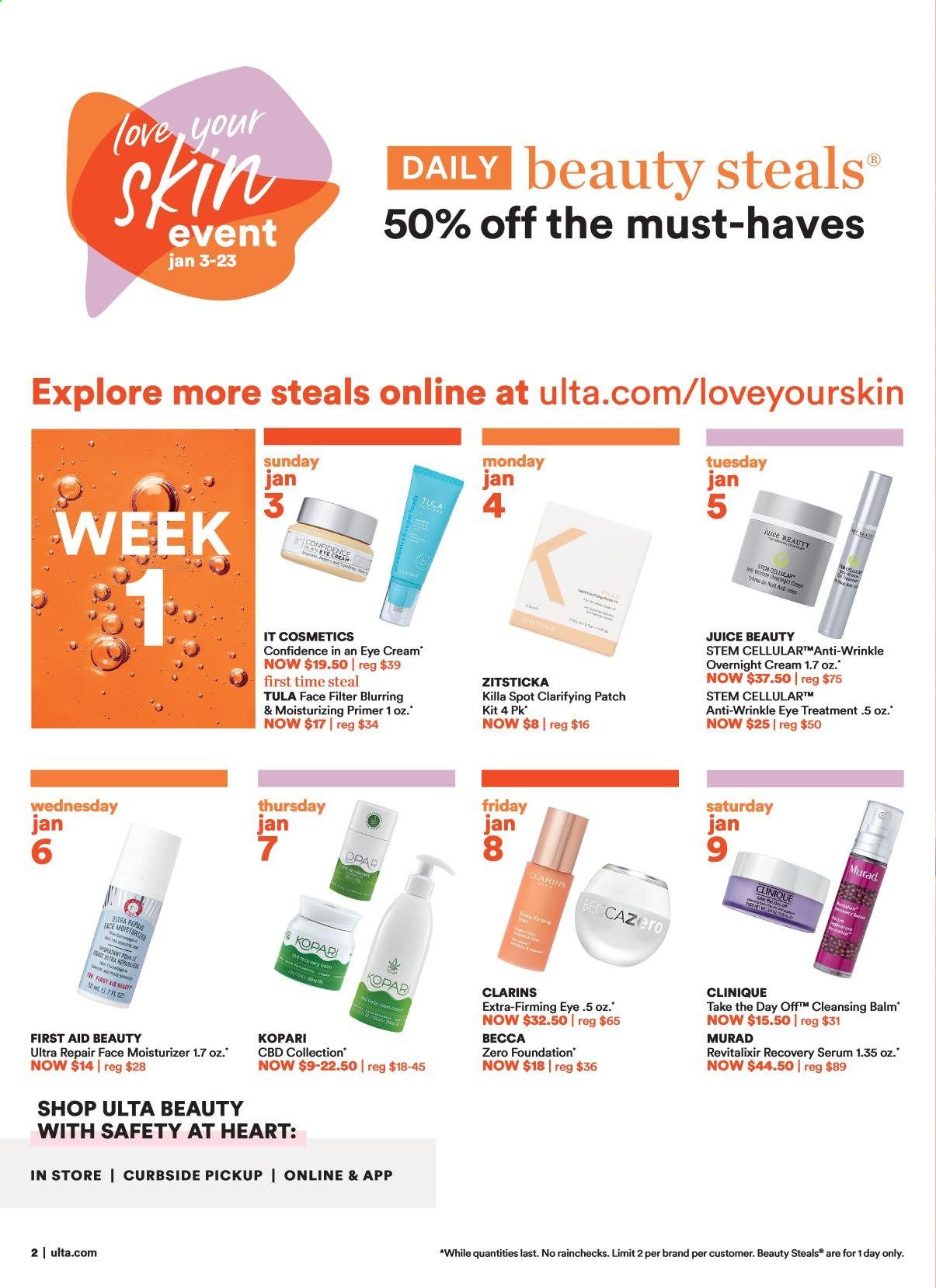 Ulta Beauty Weekly Ad Flyer January 3 to January 23