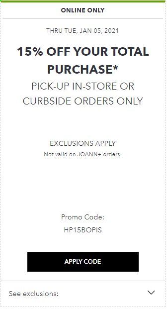 JOANN Weekly Ad Flyer January 3 to January 5