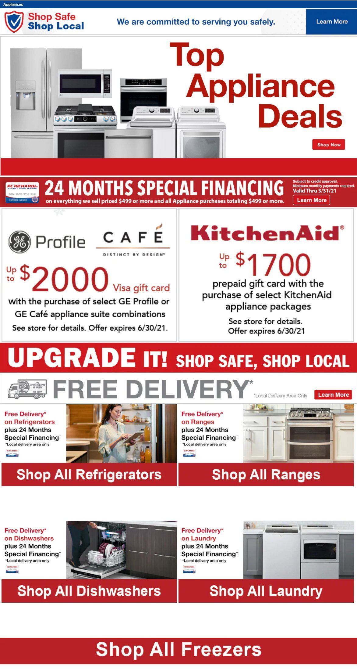 P.C. Richard & Son Weekly Ad Flyer January 3 to January 10
