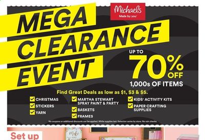 Michaels Weekly Ad Flyer January 3 to January 9