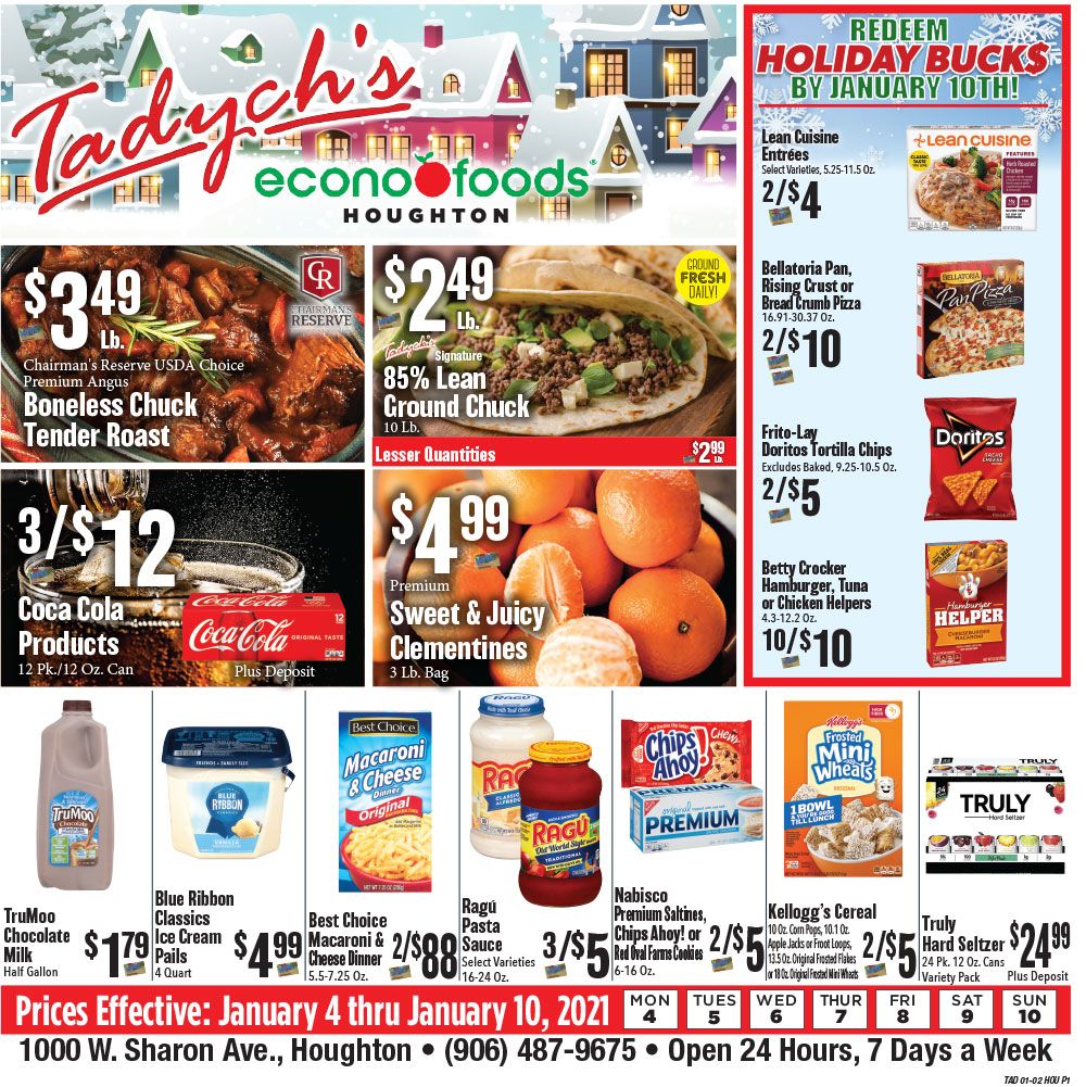 Tadych's Econofoods Weekly Ad Flyer January 4 to January 10, 2021
