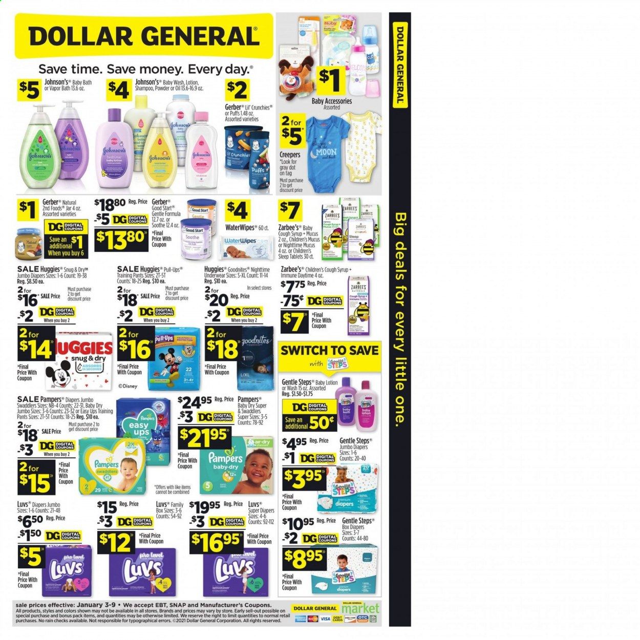 Dollar General (CA) Weekly Ad Flyer January 3 to January 9