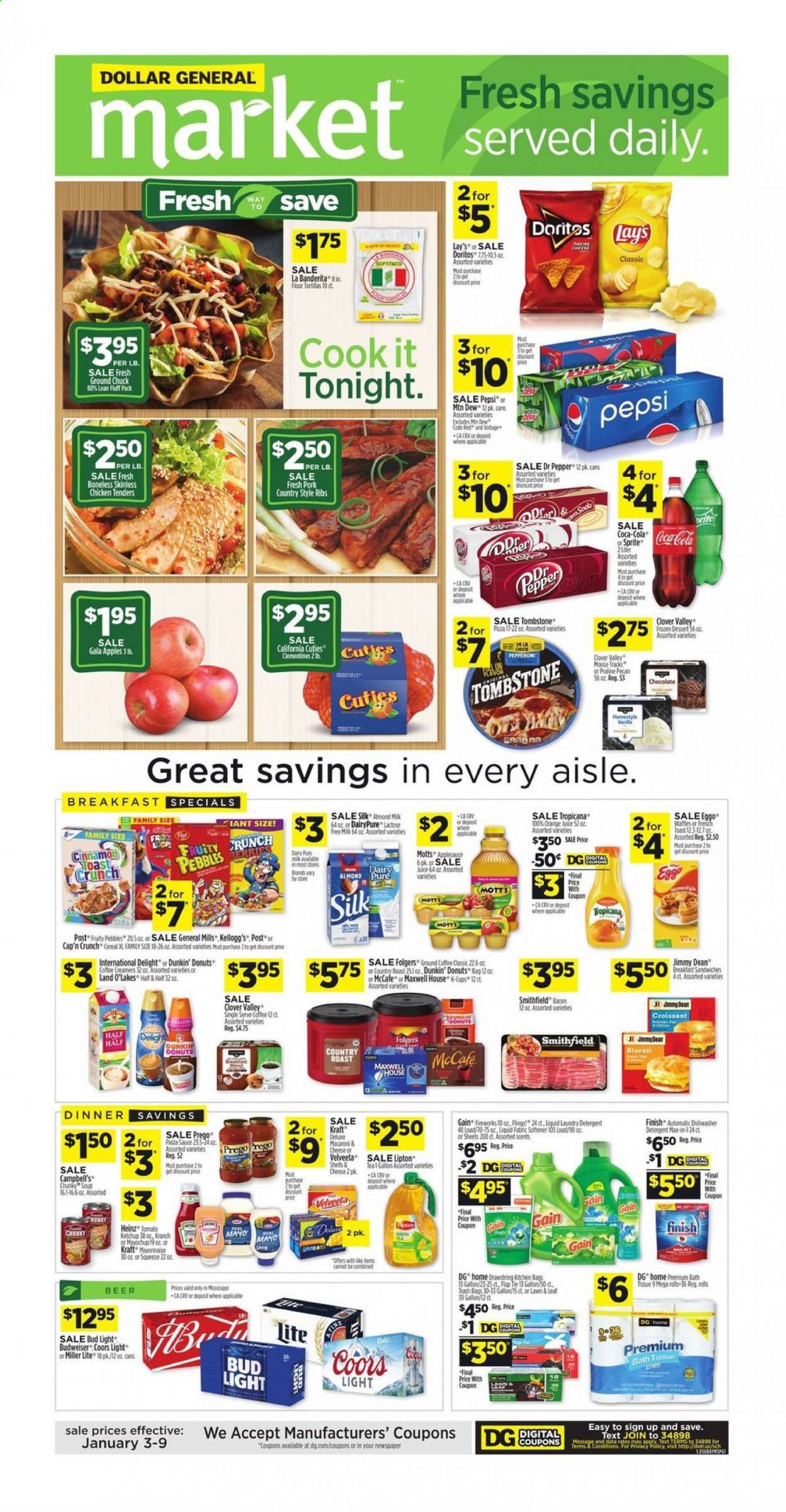 Dollar General (MS) Weekly Ad Flyer January 3 to January 9