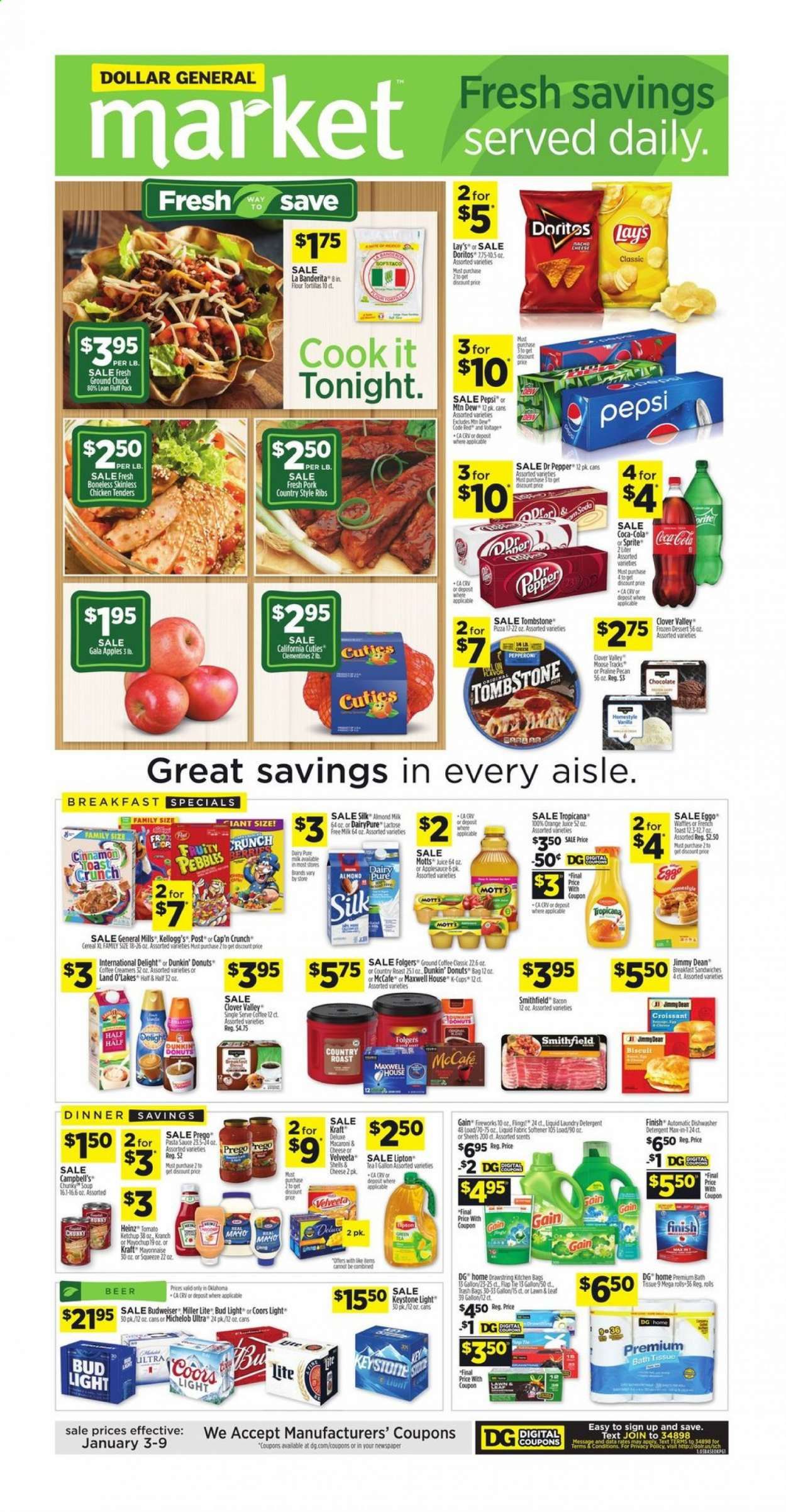 Dollar General (OK) Weekly Ad Flyer January 3 to January 9