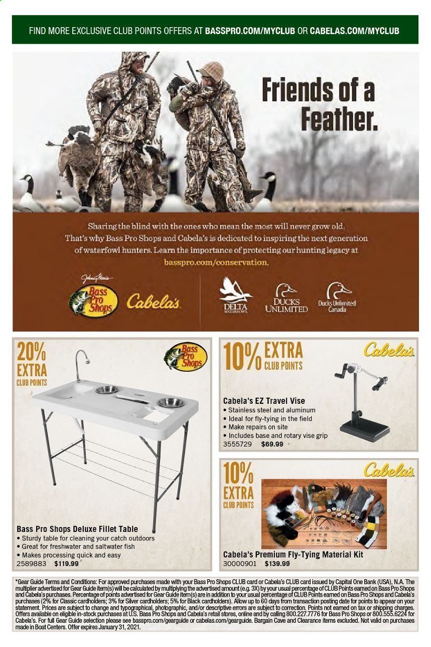 Cabela's Weekly Ad Flyer January 1 to January 31