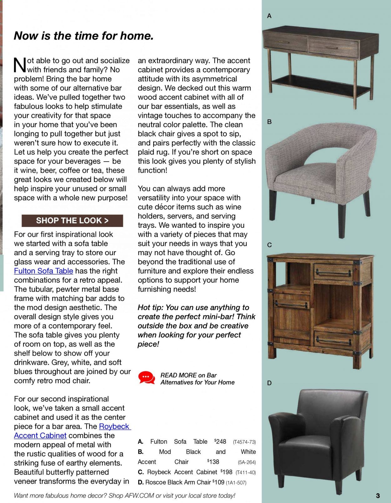 American Furniture Warehouse Weekly Ad Flyer November 1 to January 31
