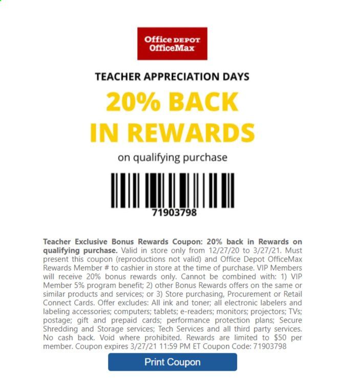 Office DEPOT Weekly Ad Flyer December 27 to March 27