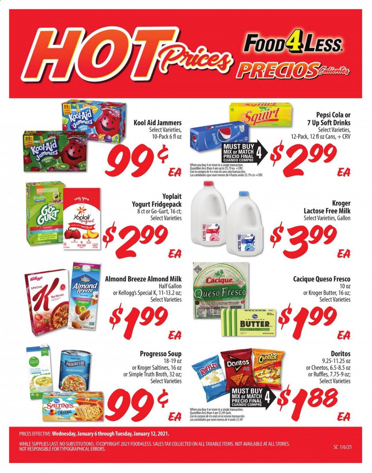 Food 4 Less (CA) Weekly Ad Flyer January 6 to January 12