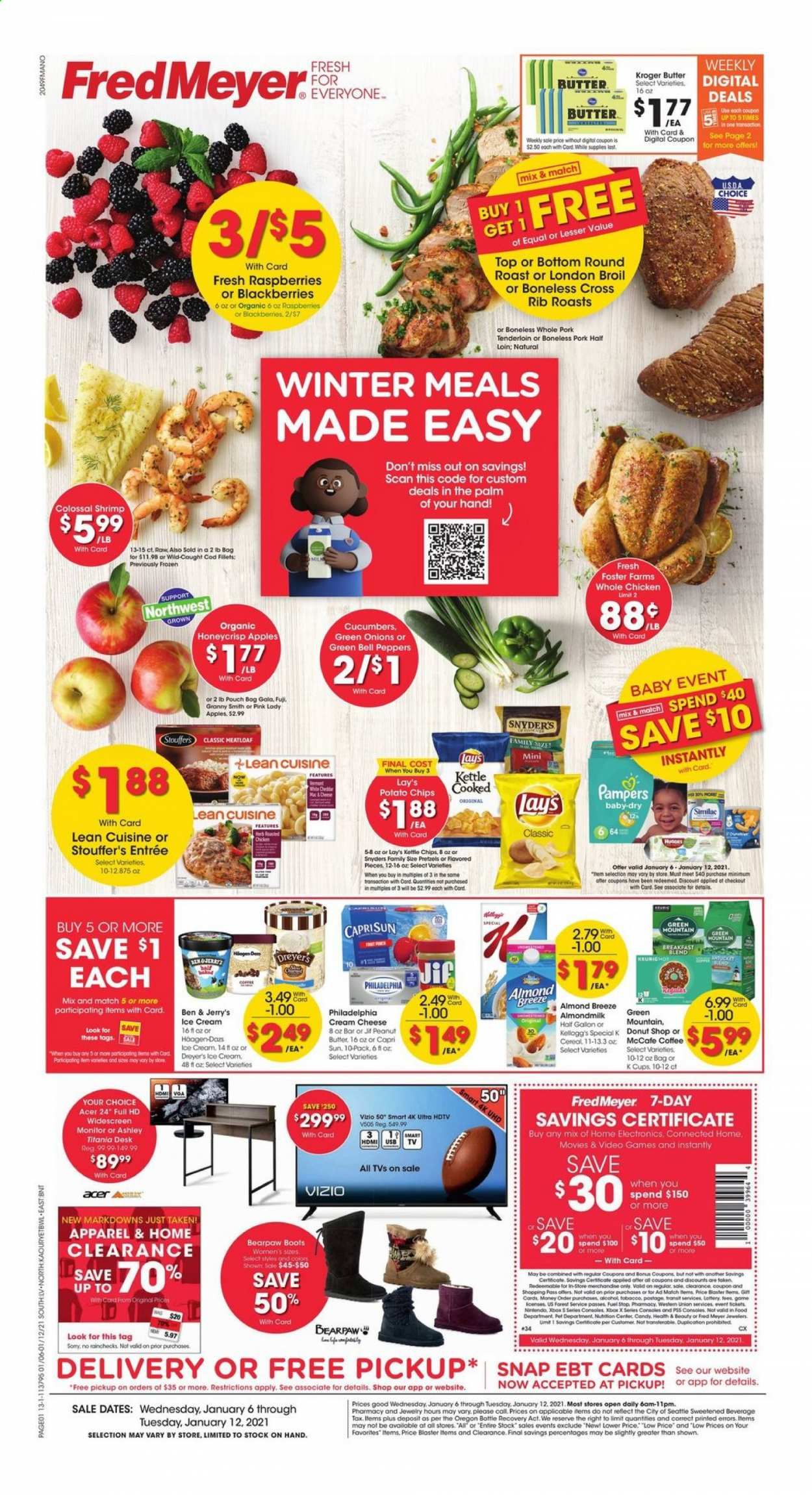 Fred Meyer (DC, DE, NJ, NY, PA, VA) Weekly Ad Flyer January 6 to January 12
