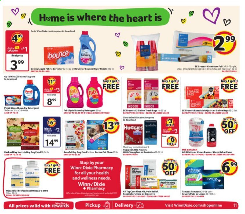 Winn Dixie (AL, FL, GA, LA, MS) Weekly Ad Flyer January 6 to January 12