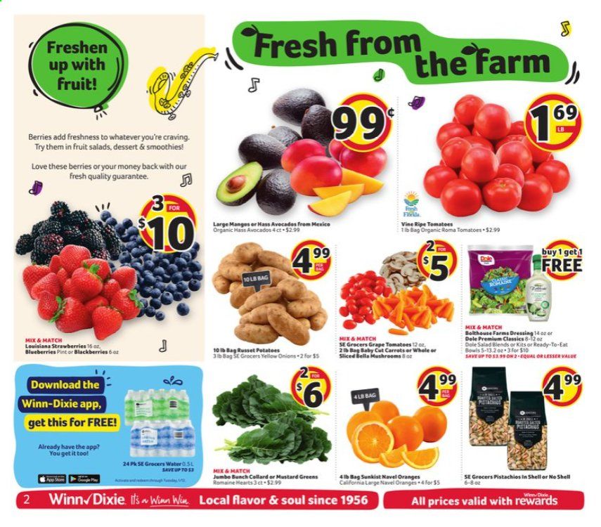 Winn Dixie (AL, FL, GA, LA, MS) Weekly Ad Flyer January 6 to January 12