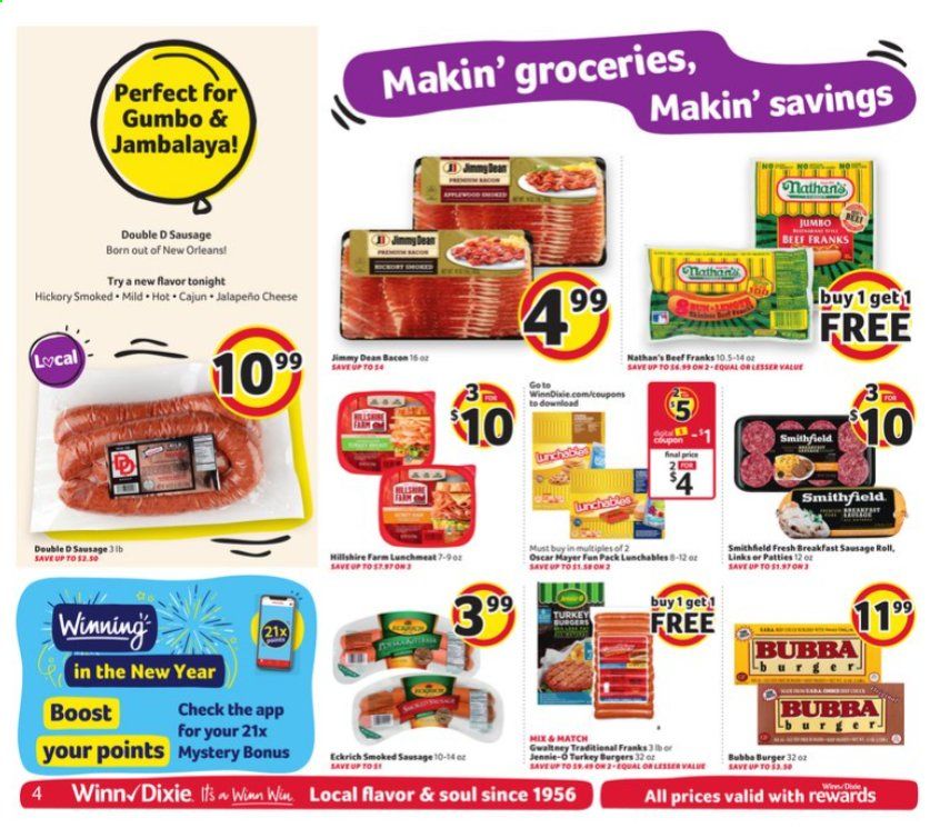 Winn Dixie (AL, FL, GA, LA, MS) Weekly Ad Flyer January 6 to January 12