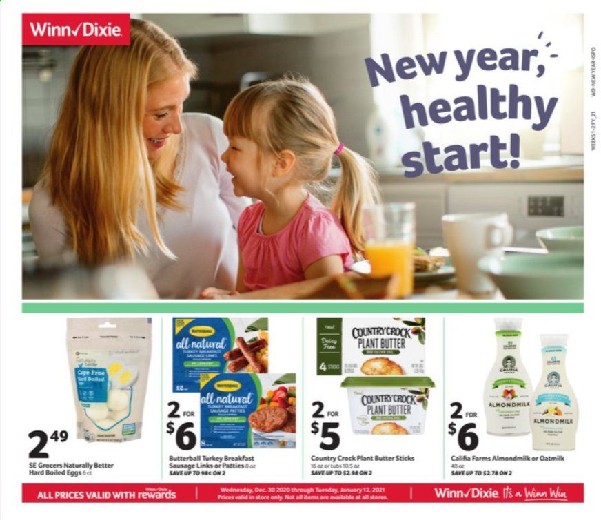 Winn Dixie (AL, FL, GA, LA, MS) Weekly Ad Flyer December 30 to January 12
