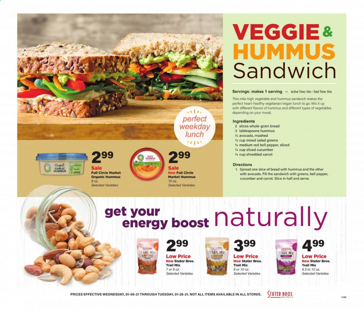 Stater Bros. Weekly Ad Flyer January 6 to January 26