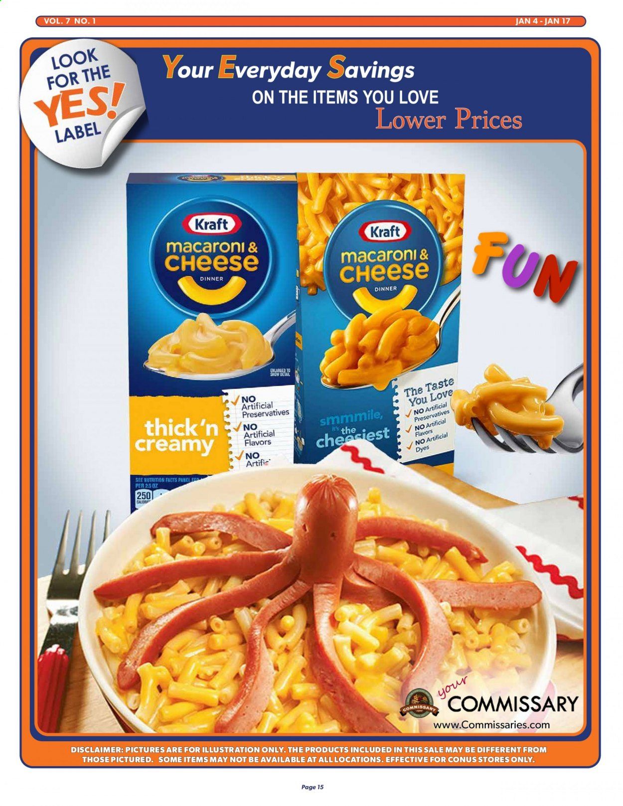 Commissary Weekly Ad Flyer January 4 to January 17