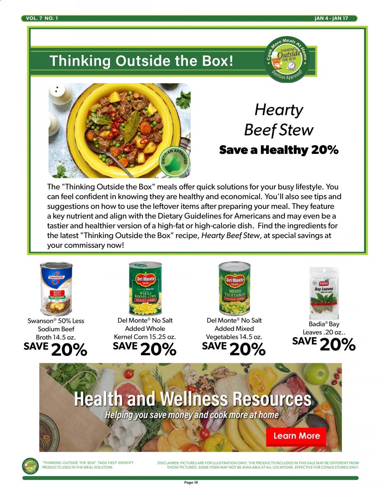 Commissary Weekly Ad Flyer January 4 to January 17