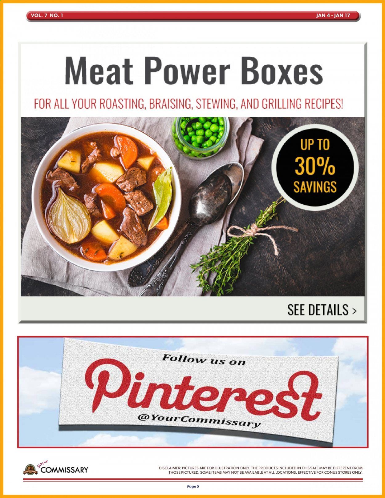 Commissary Weekly Ad Flyer January 4 to January 17