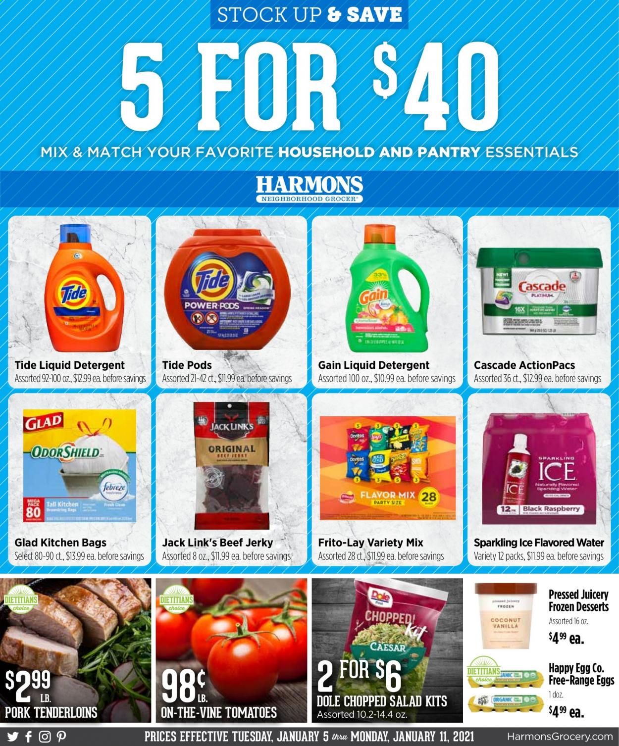 Harmons Weekly Ad Flyer January 5 to January 11