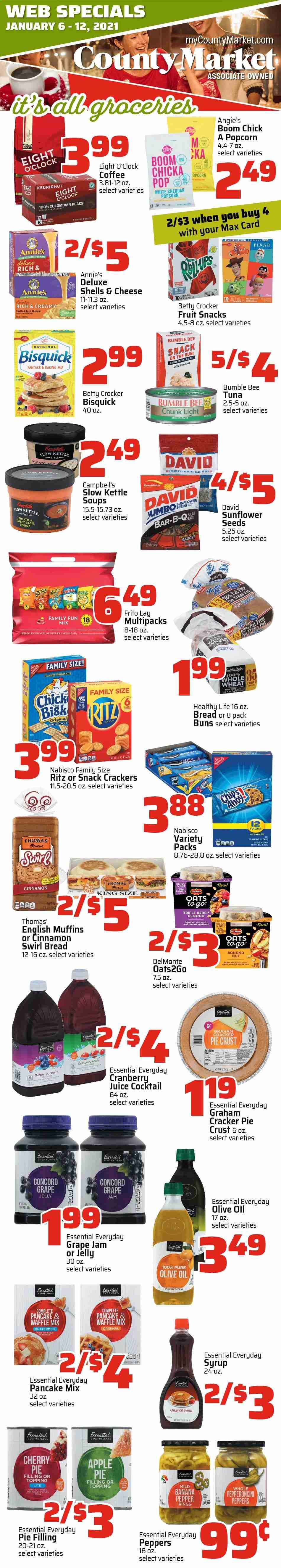 County Market Weekly Ad Flyer January 6 to January 12