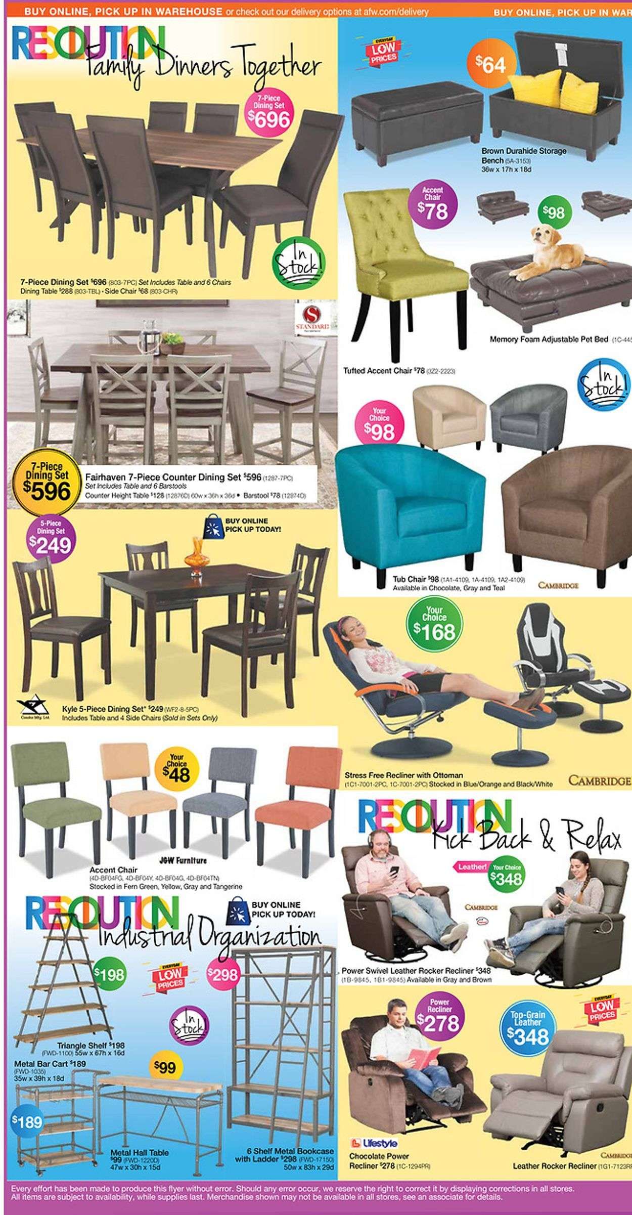 American Furniture Warehouse (CO) Weekly Ad Flyer January 3 to January 16