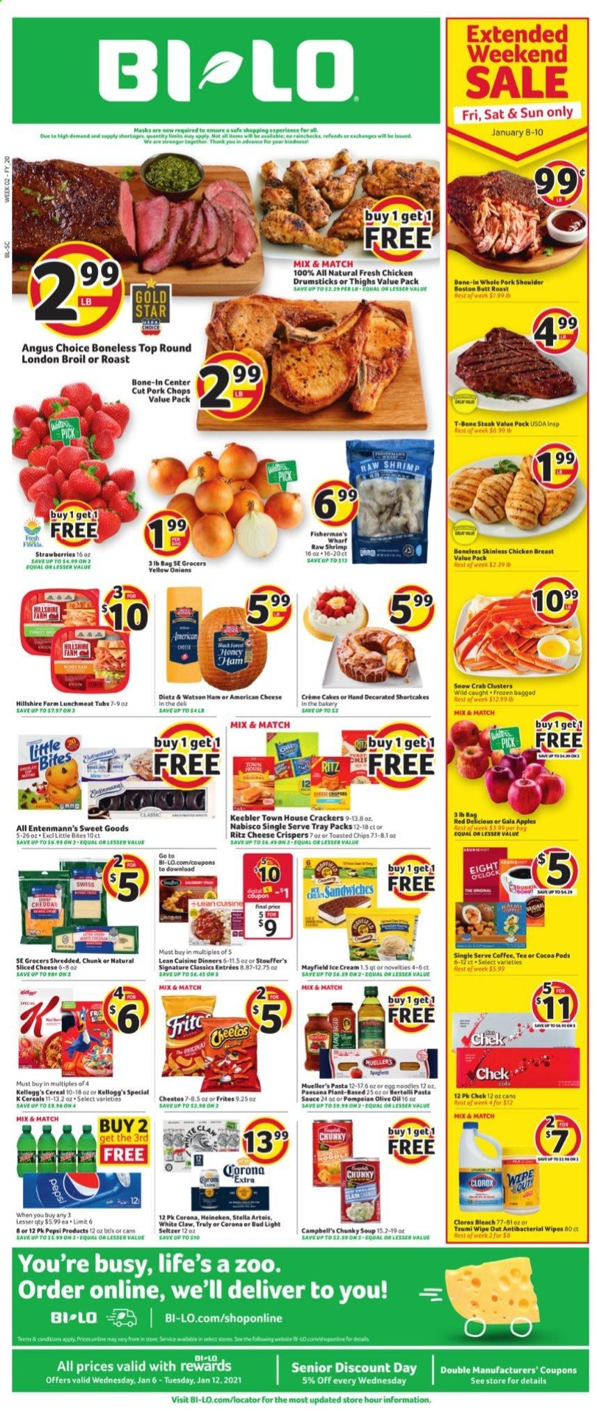 BI-LO Weekly Ad Flyer January 6 to January 12