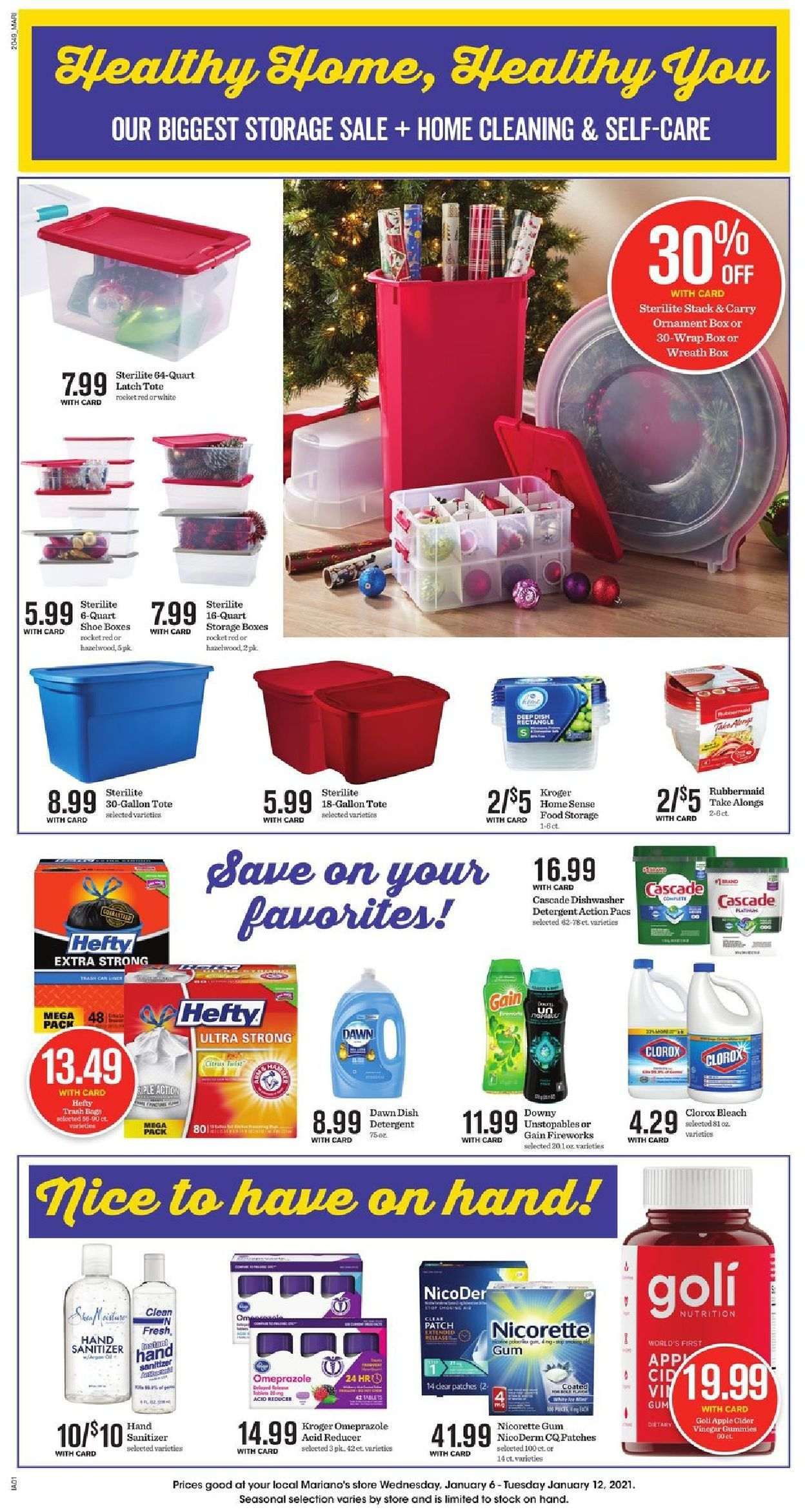 Mariano’s Weekly Ad Flyer January 6 to January 12