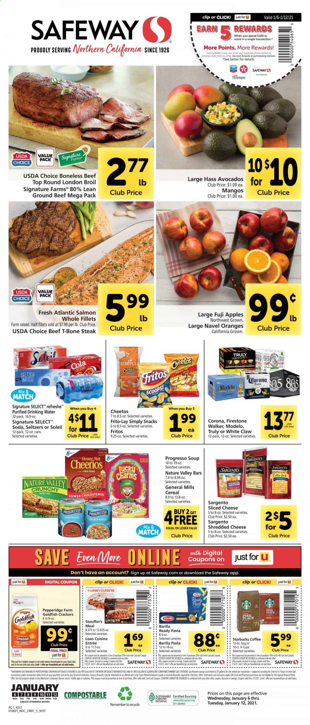 Safeway (AZ, CA, CO, HI, MD, NE, OR, VA, WA) Weekly Ad Flyer January 6 to January 12