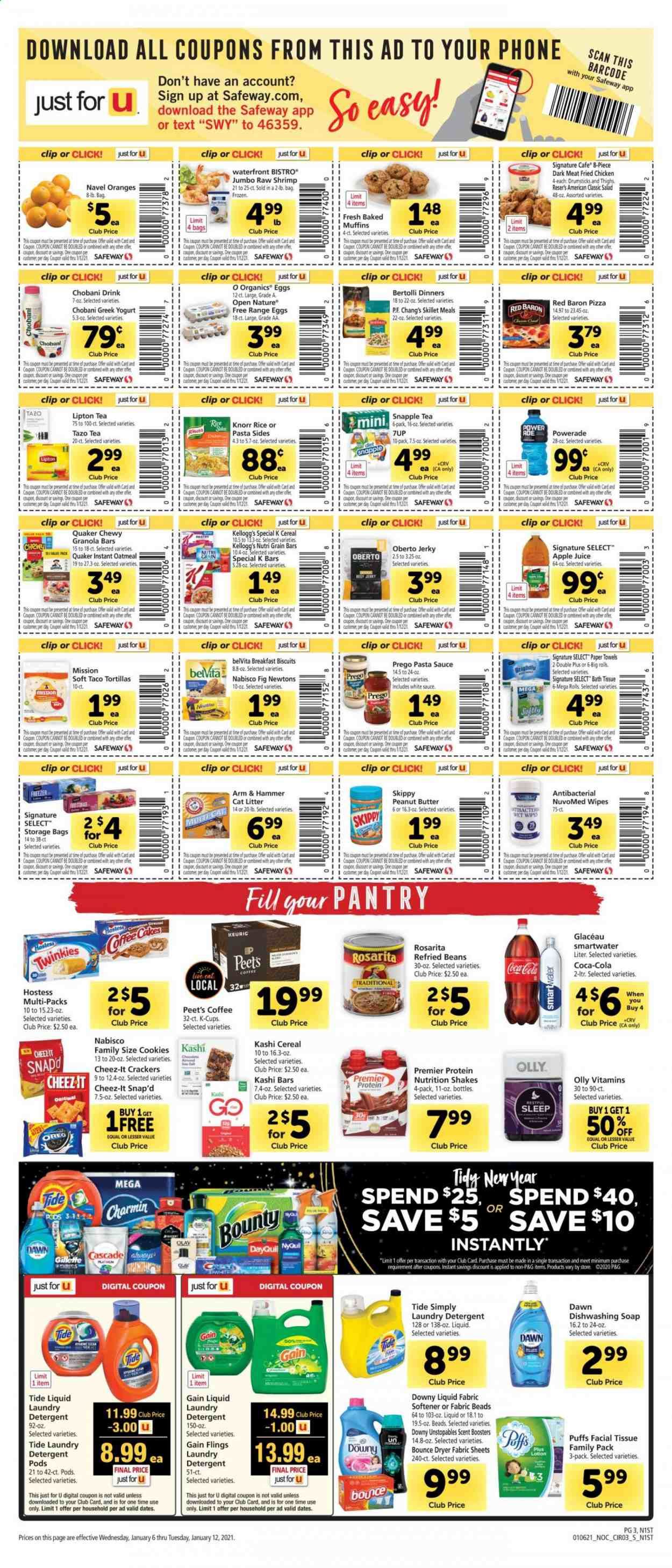Safeway (AZ, CA, CO, HI, MD, NE, OR, VA, WA) Weekly Ad Flyer January 6 to January 12
