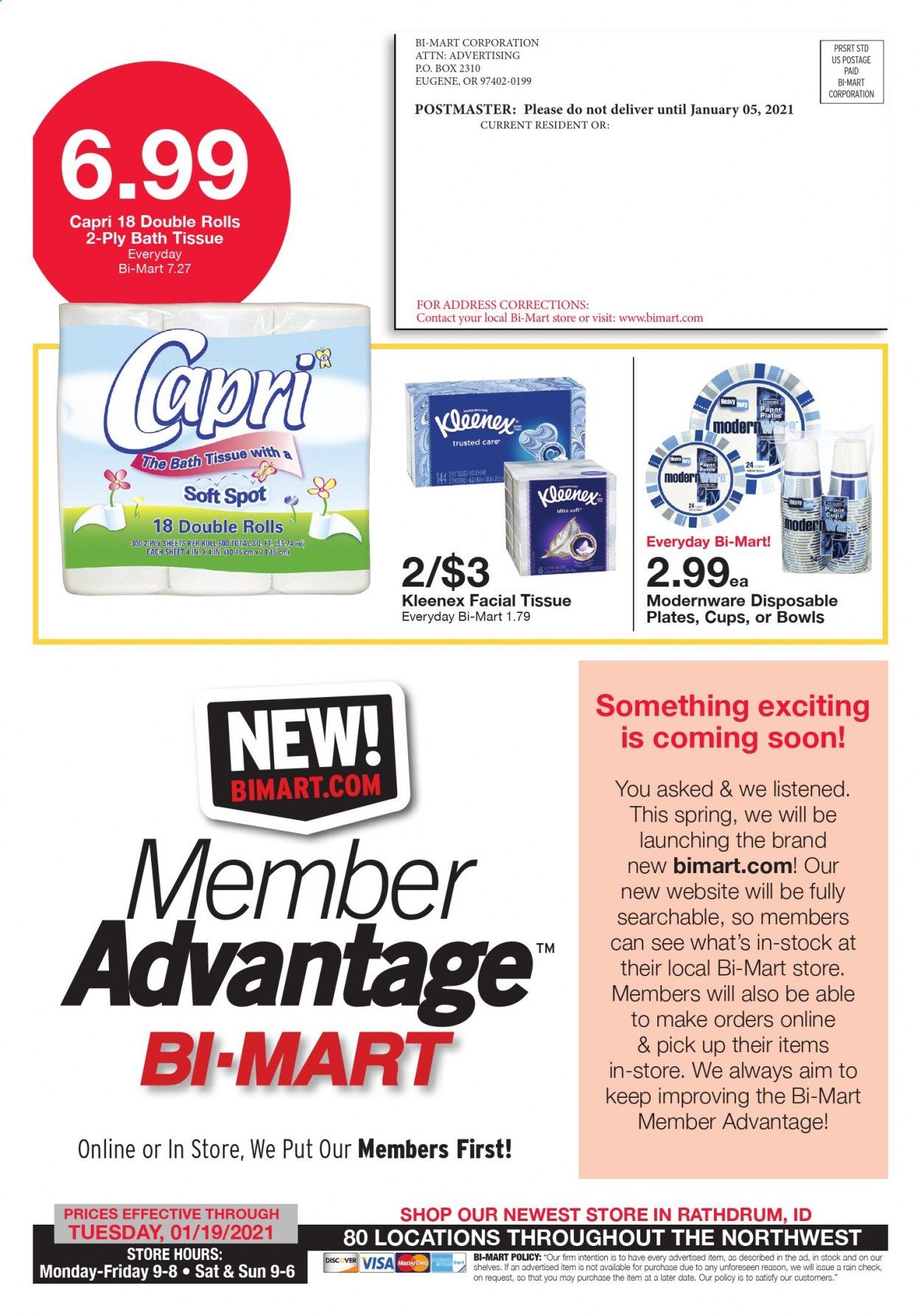 Bi-Mart Weekly Ad Flyer January 5 to January 19