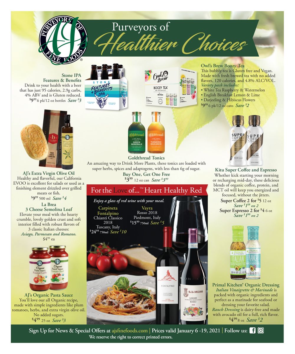 AJ's Fine Foods Sales Ad Flyer January 6 to January 19, 2021