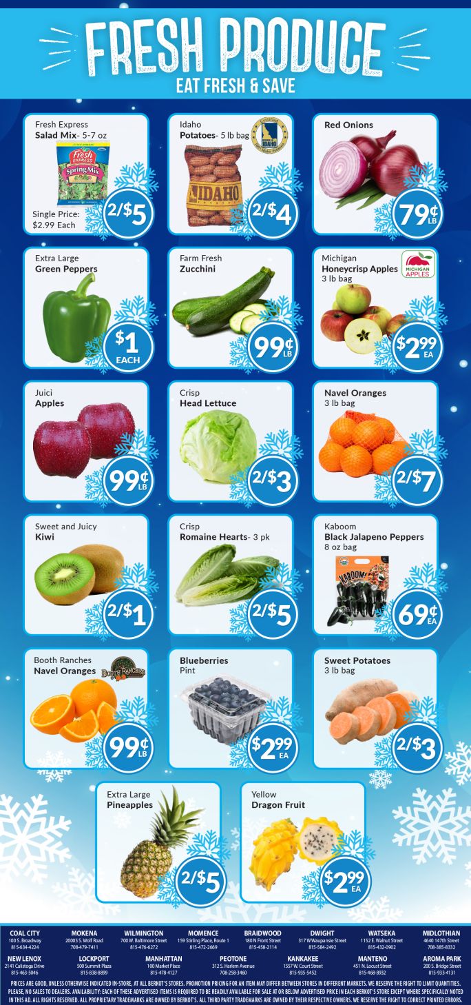 Berkot's Super Foods Weekly Ad Flyer January 6 to January 12, 2021