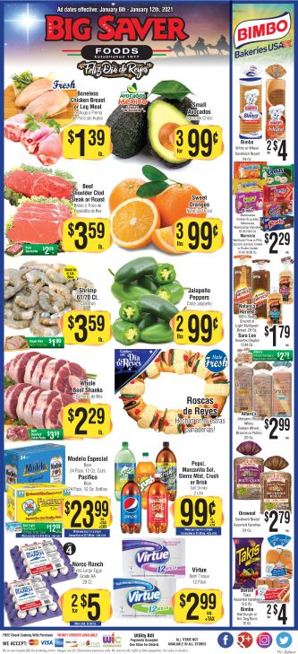 Big Saver Foods Weekly Ad Flyer January 6 to January 12, 2021