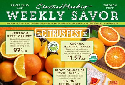 Central Market Weekly Ad Flyer January 6 to January 12, 2021