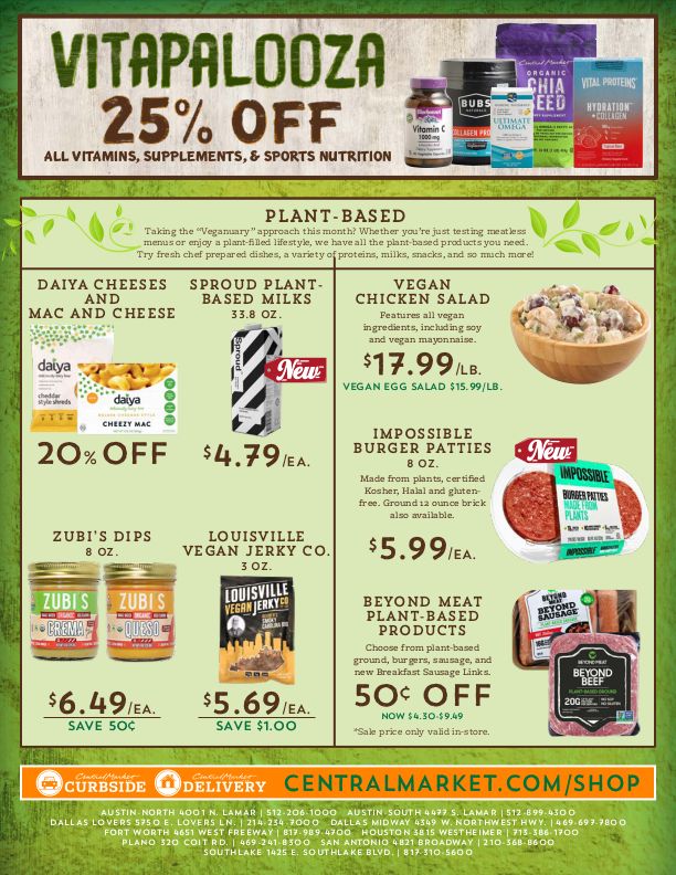 Central Market Weekly Ad Flyer January 6 to January 12, 2021