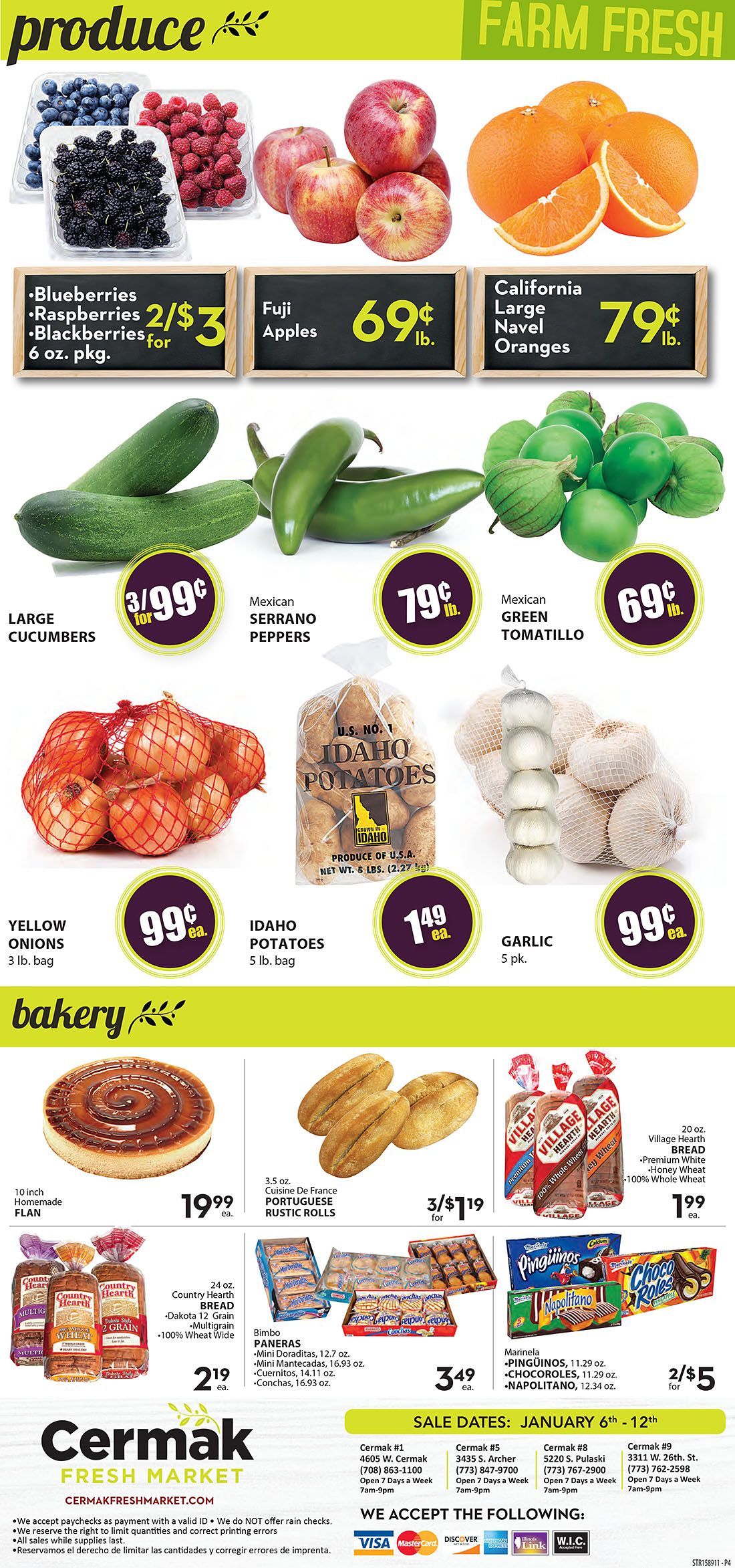 Cermak Fresh Market (IL) Weekly Ad Flyer January 6 to January 12, 2021