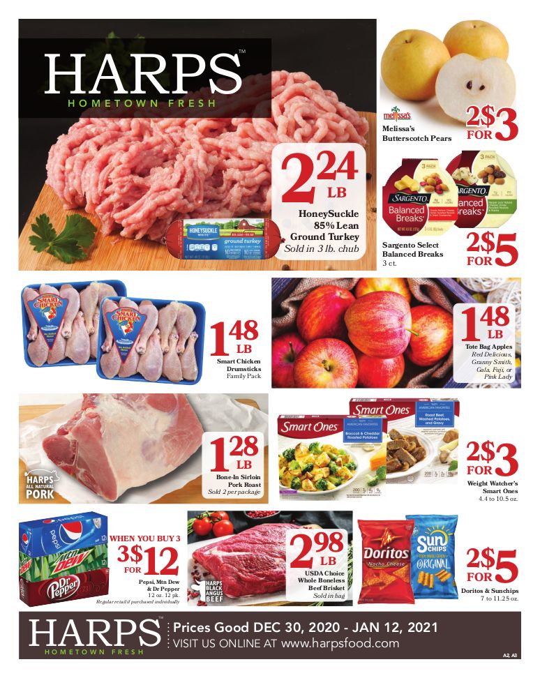 Harps Food Stores Weekly Ad Flyer January 1 to January 12, 2021