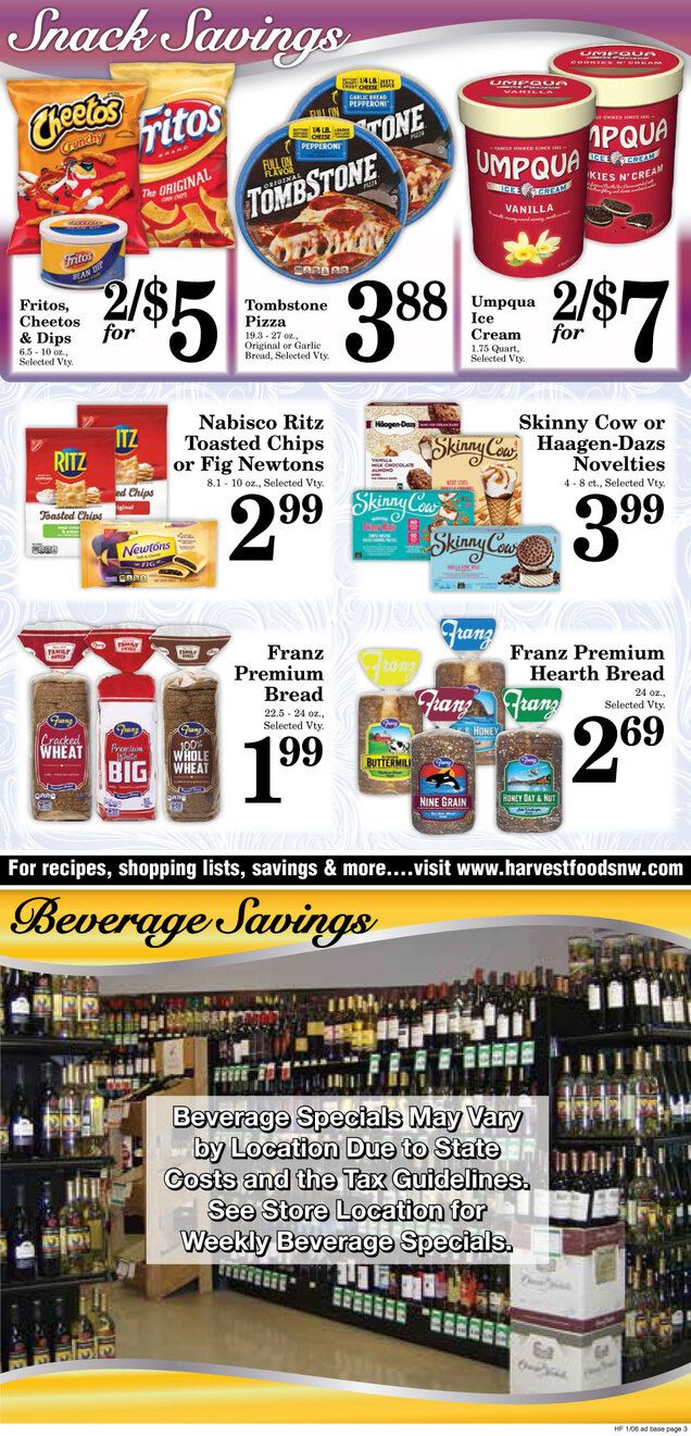 Harvest Foods Weekly Ad Flyer January 6 to January 12, 2021