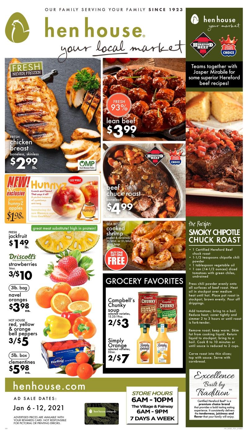 Hen House Weekly Ad Flyer January 6 to January 12, 2021