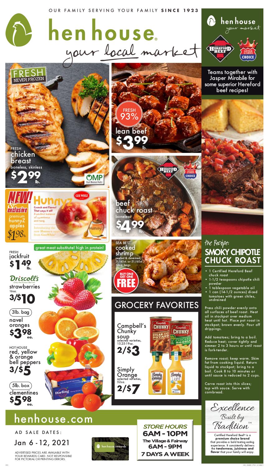 Hen House Weekly Ad Flyer January 6 to January 12, 2021